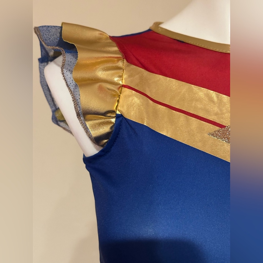 RUBIES 2 Piece set Starry Heroine Costume Blue,Red,Gold Girls Costume Sz M 8-10 - Picture 2 of 11